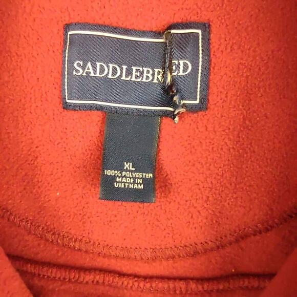 Men's Saddlebred Red Winter Vest EUC - Picture 4 of 4